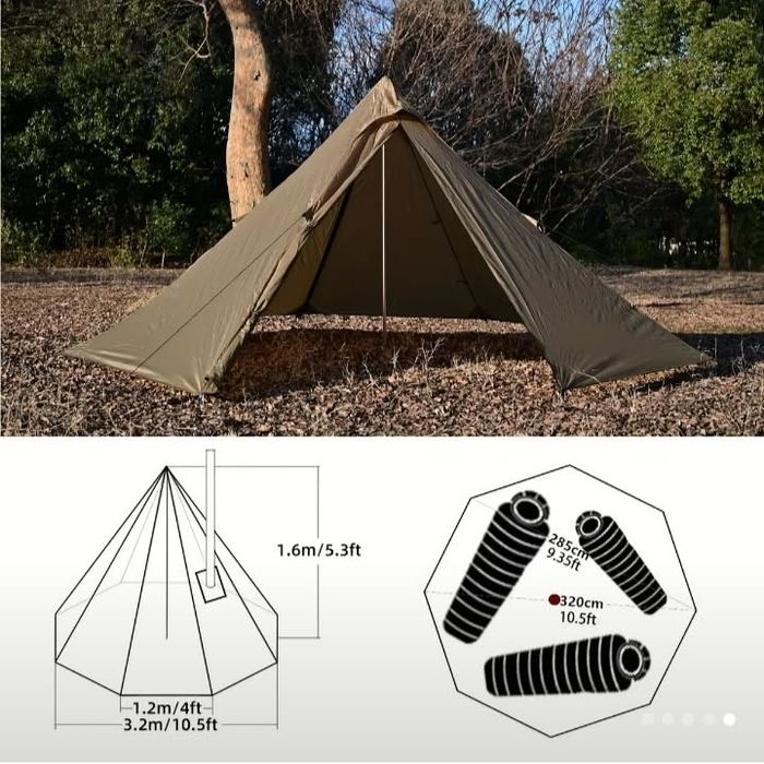 Namiot pod piecyk, hot tent, bushcraft