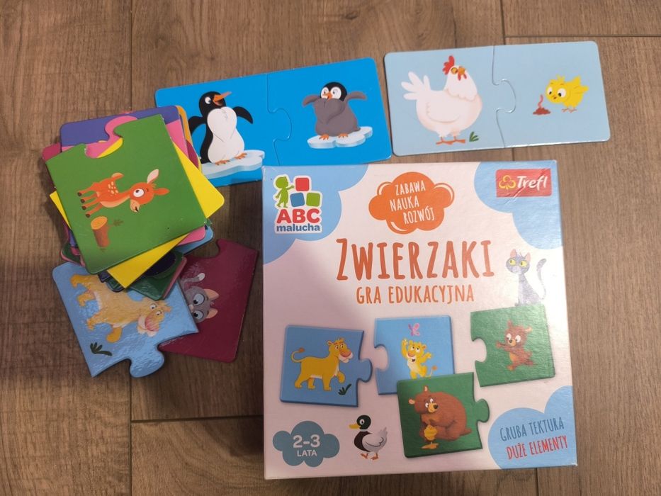 Zwierzaki gra edukacyjna. Stan idealny