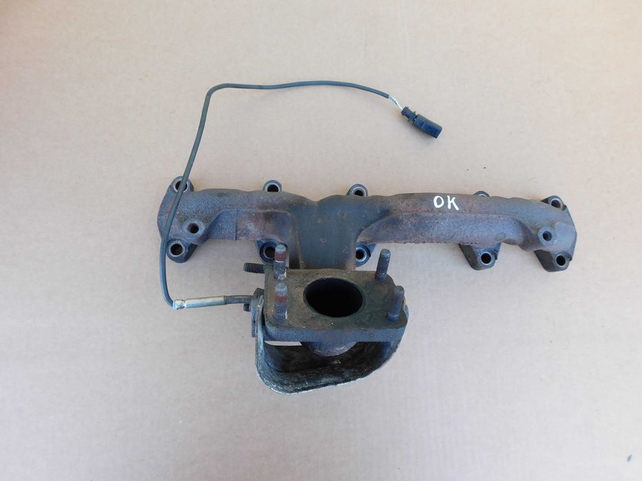 VW Crafter 2.5 TDI kolektor wydechowy z sondą komplet OEM ORYG