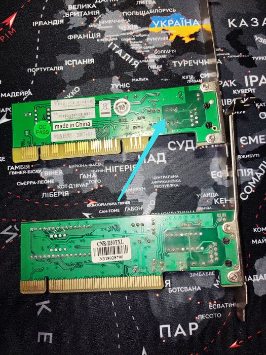 Сетевой PCI-адаптер tp-link TF-3200
Сетевая карта PCI Lan Card CNR-D30