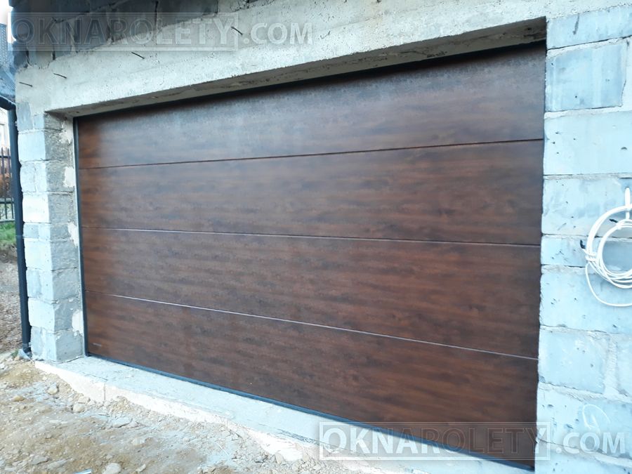 Brama segmentowa Antracyt Brąz Biała 300x300 Chorzów