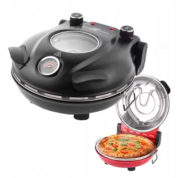 Piec Do Pizzy Elektryczny Pizzarka 1200w 420°c 32cm 5 Temperatur