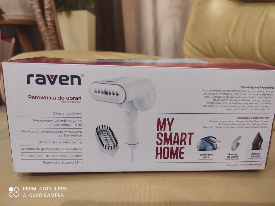 Відпарювач для одягу Raven EPA003