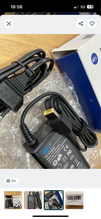 Carregador adaptador Lenovo ADLX45NLC3A - Novo