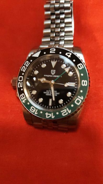 Relógio Pagani Design GMT "Sprite" Automático – Coroa à Esquerda (Esquerdinos)