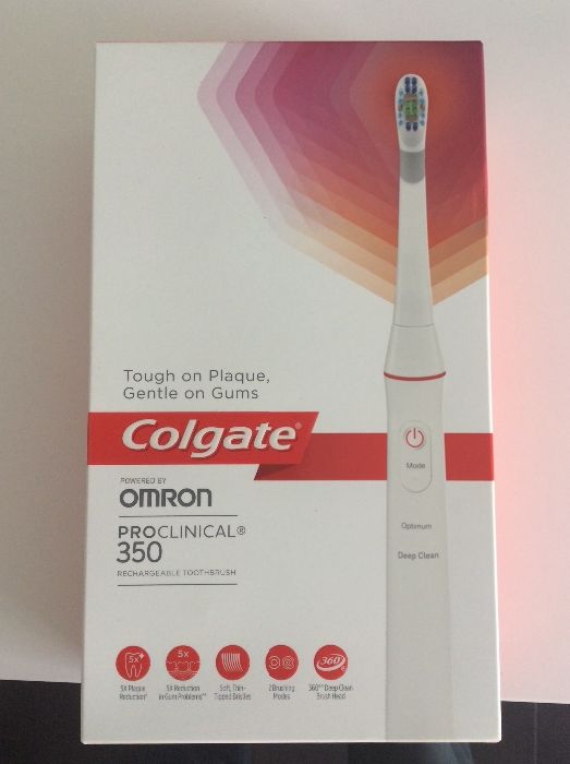 Escova dentes eléctrica COLGATE OMRON proclíticas 350 whitening (Nova)