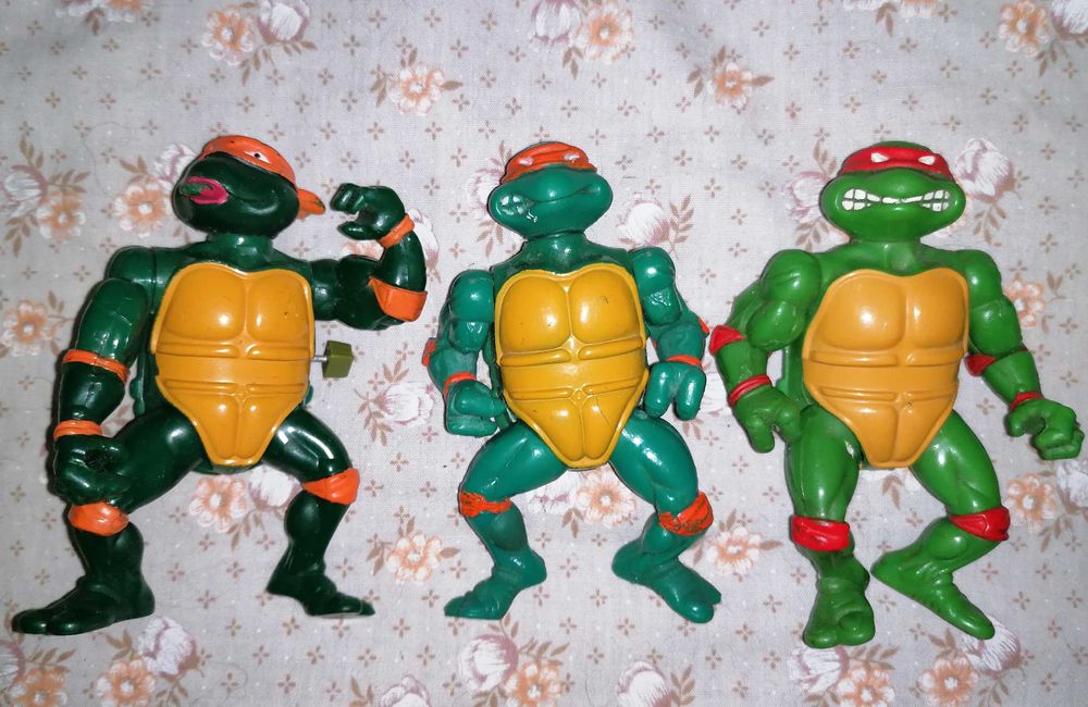 3 Figuras Antigas das Tartarugas Ninjas! TMNT 1988/198964551042022529120