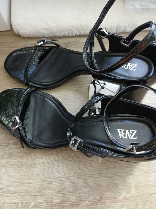 sandały Zara 38 czarne