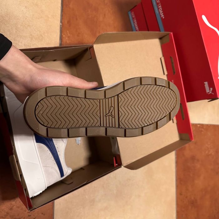 Puma Court Suede Beige/Blue