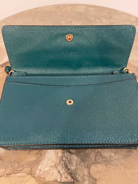 Coach F73793 Foldover Wristlet – IM/Viridian (Możliwy odbiór osobisty)