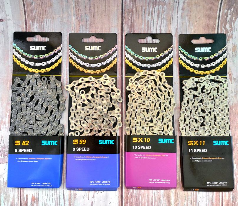 Цепь велосипедная | Вело ланцюг із замком SUMC| 8/9/10/11| speed.