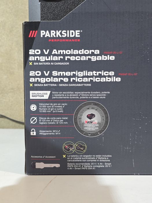 Rebarbadora 20v parkside