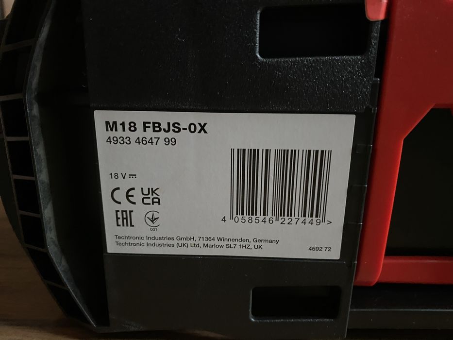 Milwaukee wyrzynarka 18 V bez baterii i ładowarki M18FBJS-0X