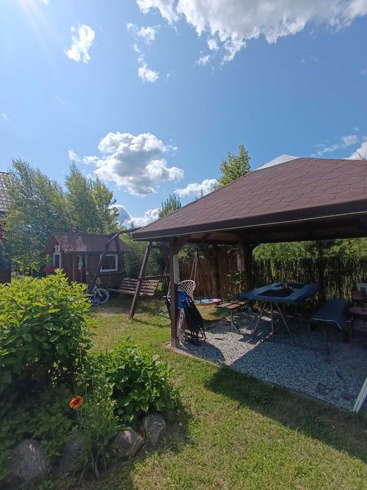 Wypoczynek w lesie nad jeziorem