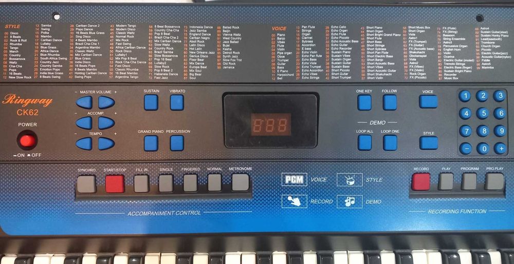Stage piano (teclado) Ringway CK62