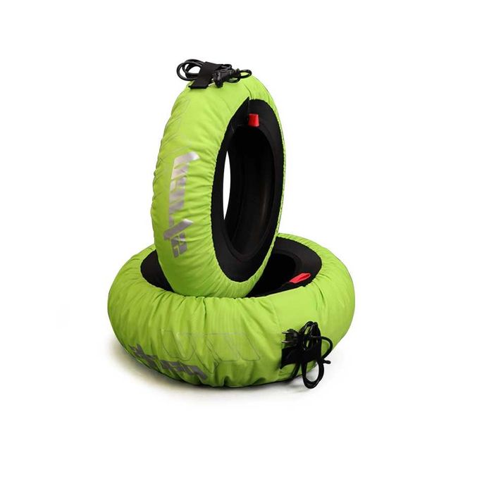 Mantas aquecedores de pneu amarelo fluo 80 graus