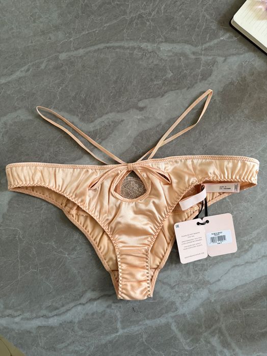 Трусики жіночі Agent Provocateur ОРИГІНАЛ, шовк 100%, s-m (С-М, бежеві
