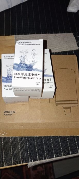 Filtro de água em inox novo + 3 filtros