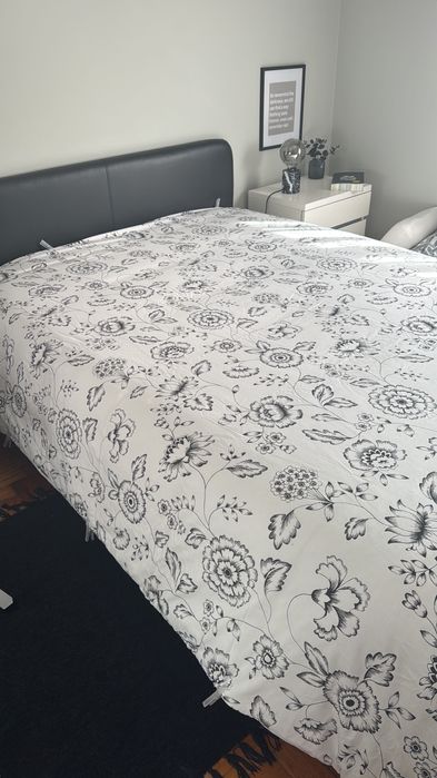 Estrutura Cama Casal Preta IKEA