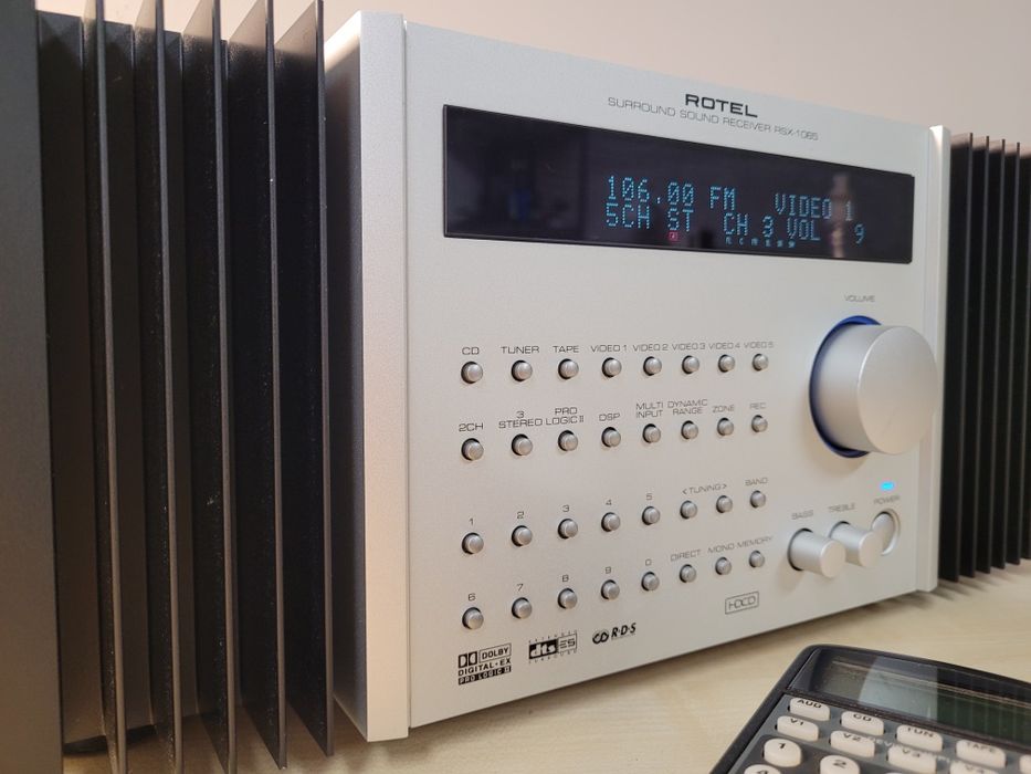 Amplituner Rotel RSX-1065 + Rotel RR-1050 – Klasa premium, hi-fi