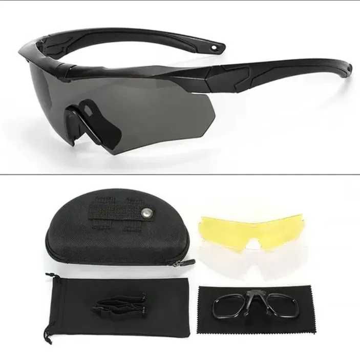 Тактичні захисні окуляри Tactical Series койот, чорні