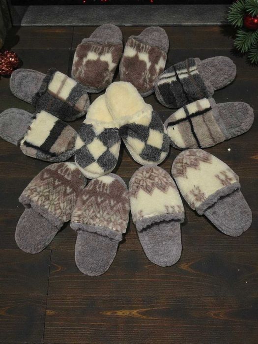 Тапочки из овчины 36-46 / ОПТ и розн домашние тапки, тапочки , всувки