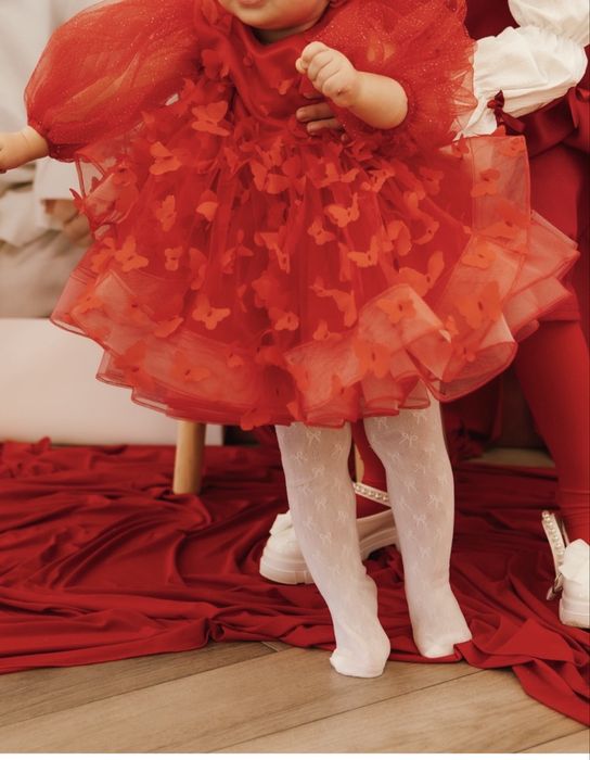 Святкова сукня на 1 рік ,сукня на дівчинку червона