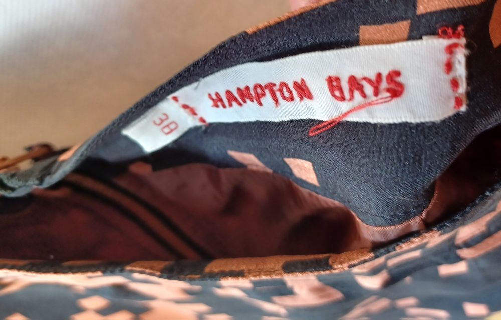 Hampton Bays spódnica spódniczka ołówkowa 38 M wzory zamek klepsydra