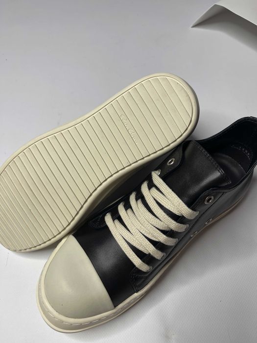 Rick Owens DRKSHDW Ramones jumbo lace laces кеди шкіряні кросівки кеды