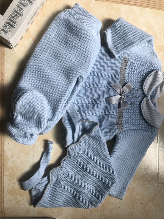 Roupa RN bebé azul
