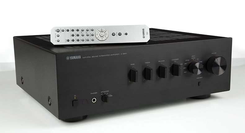 Wzmacniacz stereo Yamaha as 501 czarna z pilotem