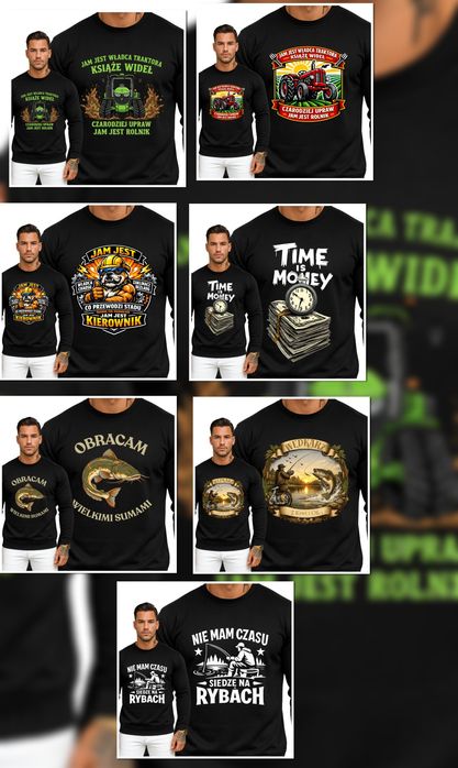 Bluzy męskie z nadrukiem