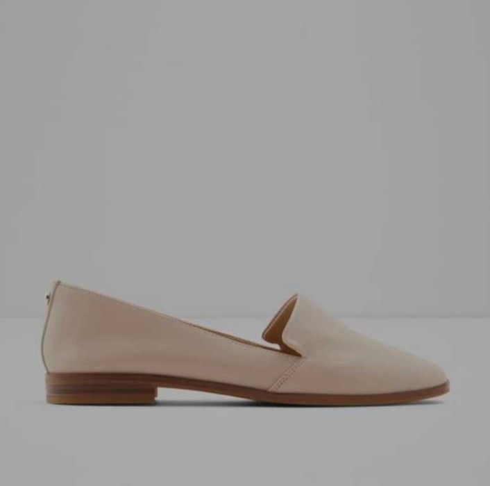 Skórzane buty loafers lords pudrowe róż ALDO 36 NOWE