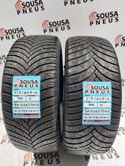 2 pneus semi novos 216-60R16 Bridgestone - Oferta dos Portes