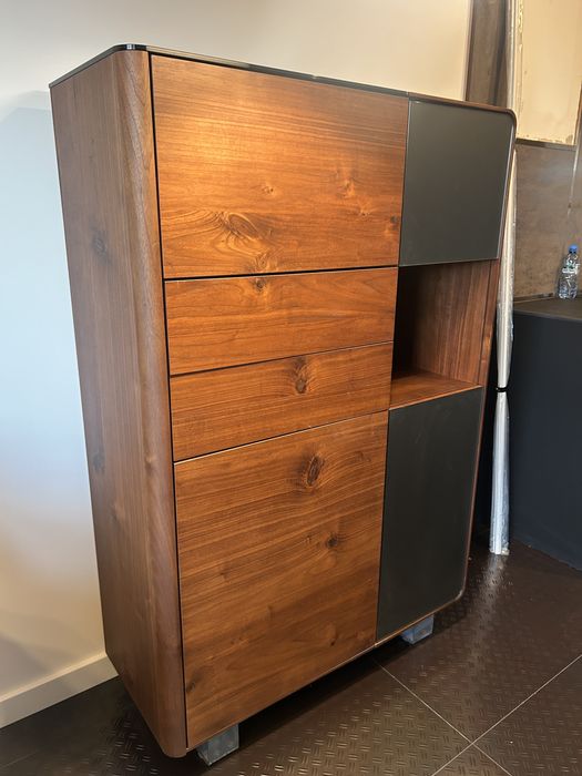 Kredens komoda orzech drewno naturalne klose