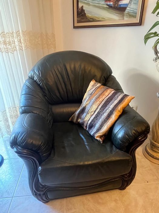 Conjunto Classico em pele anos 90