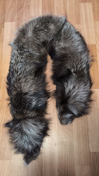 Воротник натуральный чернобуркадлина 125 см