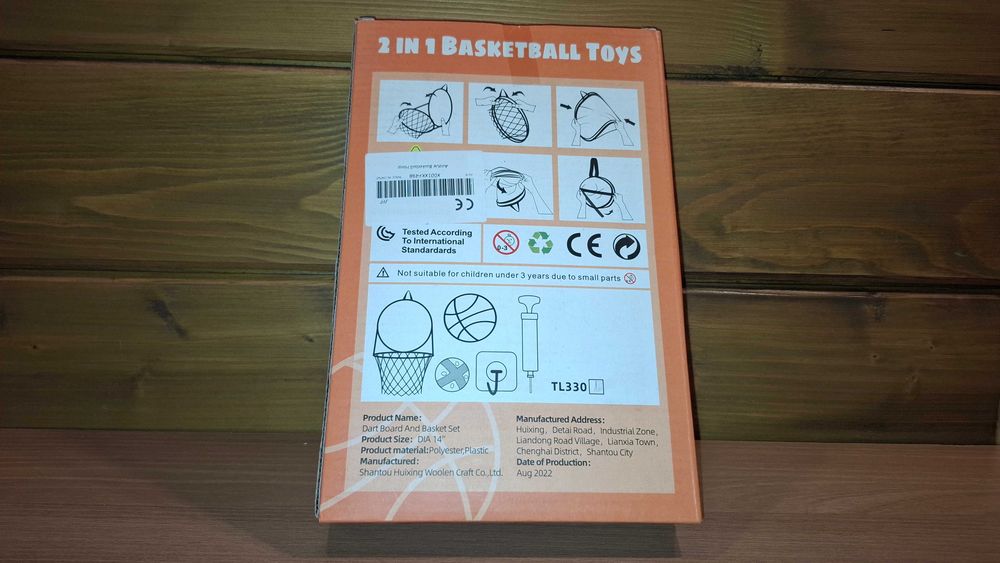 Super Zestaw 2 w 1 - Koszykówka - Basketball - Dart - Rzutki