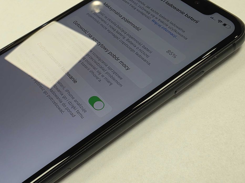 iPhone 11 64GB/ Black/ Czarny/ BAT 85%/ Grade A-/ + ładowarka/ GW 12 MSC