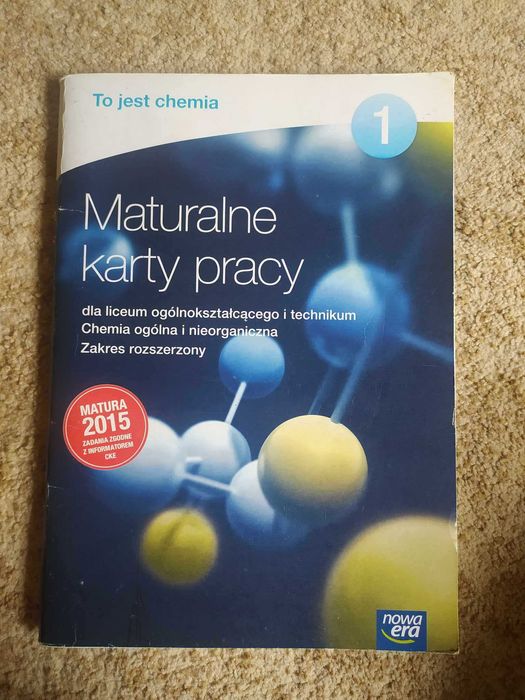 Maturalne karty pracy Chemia 1 poziom rozszerzony