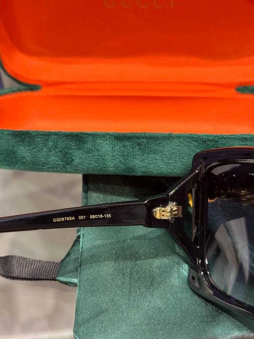 Сонцезахисні окуляри GUCCI модель GG0876S Гучі жіночі чорні градієнт