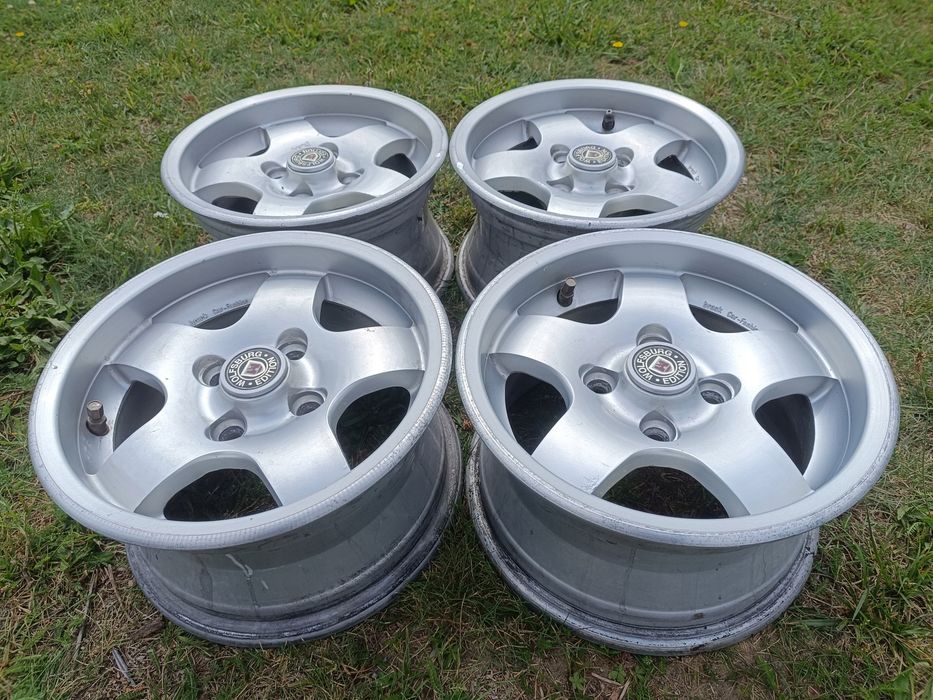 felgi aluminiowe 4x100 vw golf polo renault clio opel youngtimer 7x13 et25