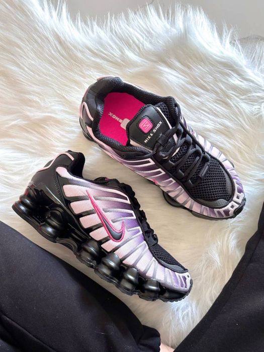 Nike TL Shox Black Pink 36-41р найк рожеві