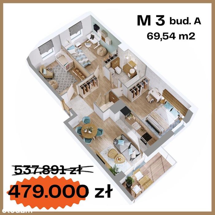 Nowoczesne i ustawne M-4 IDEALNE dla rodziny- TYLKO-6 888 zł/m²!!!