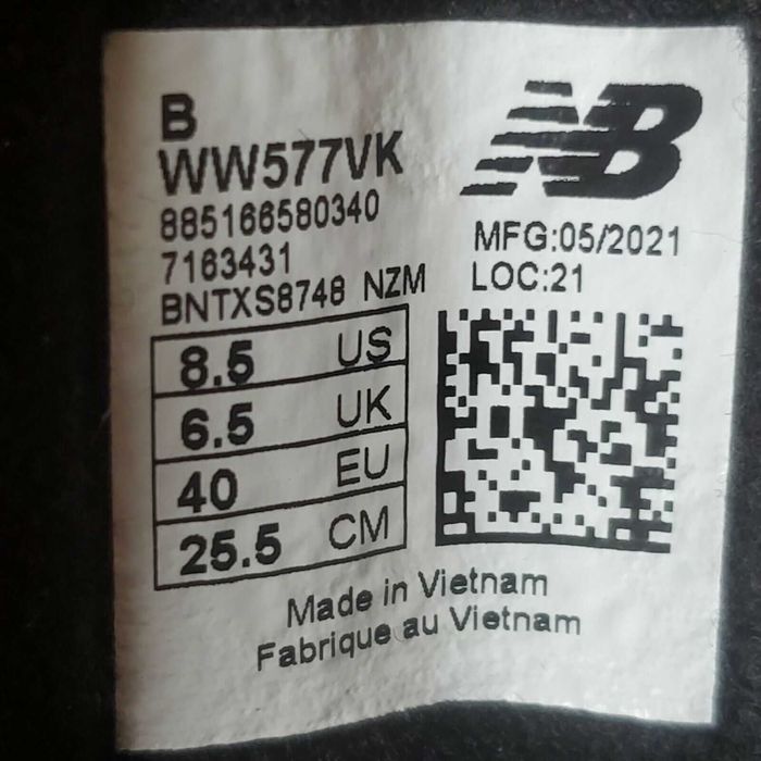 New Balance WW577VK новые кроссовки ортопедические 39 US 8.5 25.5 cм