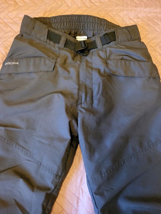 Spodnie męskie ocieplane trekingowe quechua S jak nowe