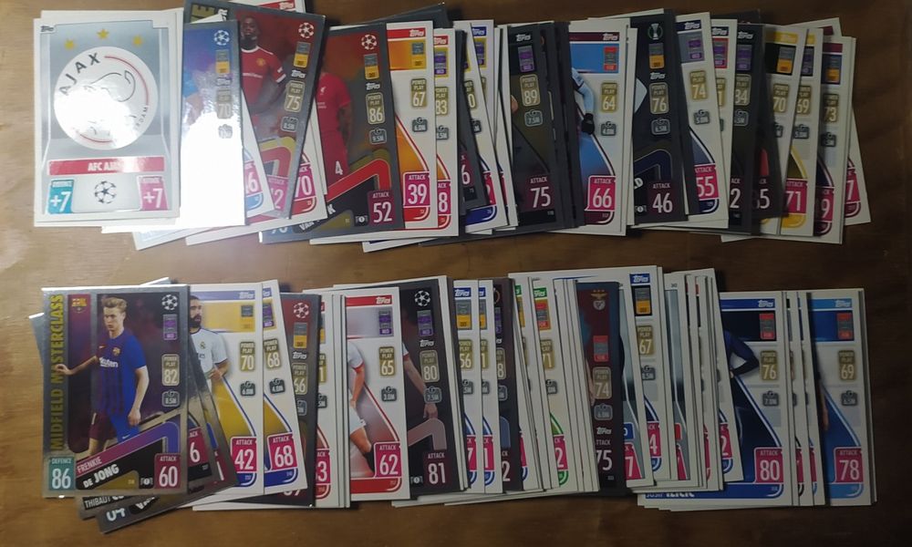 96 Match Attax  2021/22 diferentes