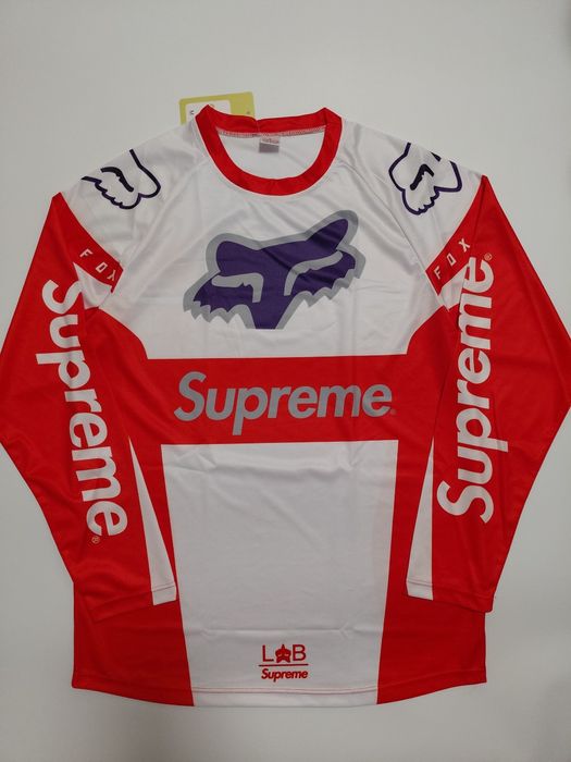 Supreme x Fox джерси | Лонгслив MTB / BMX M L/ Motocross