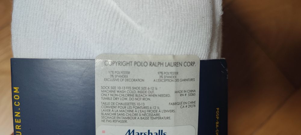 Skarpety Męskie Polo Ralph Lauren 6 par