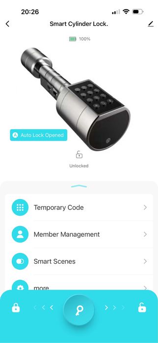 Smart cylinder lock zamek elektroniczny odcisk palca nfc klawiatura tuya